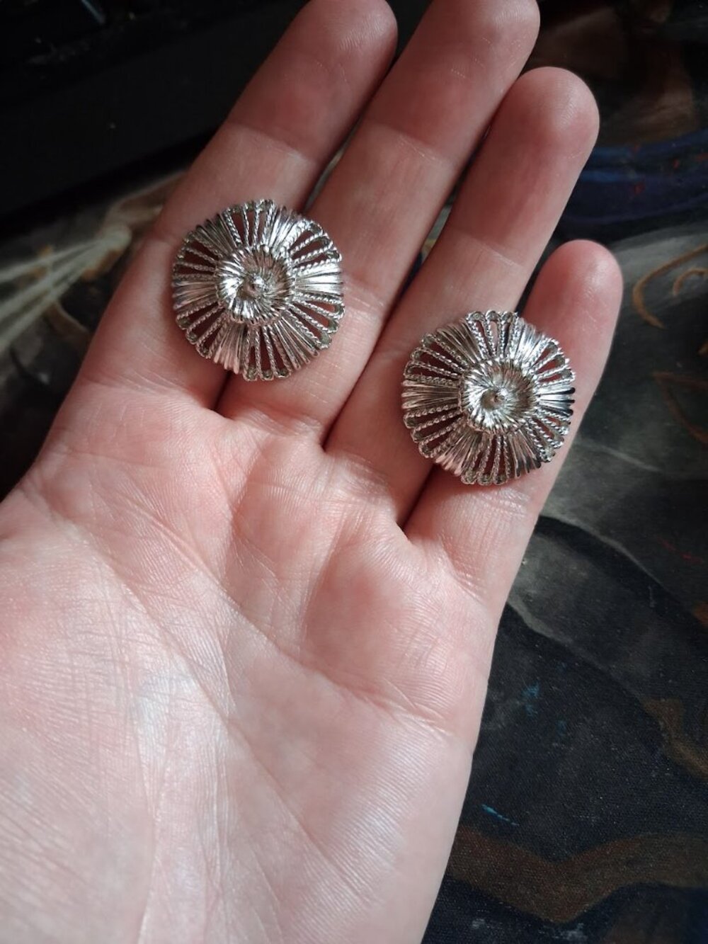 Vintage Monet clip on earrings